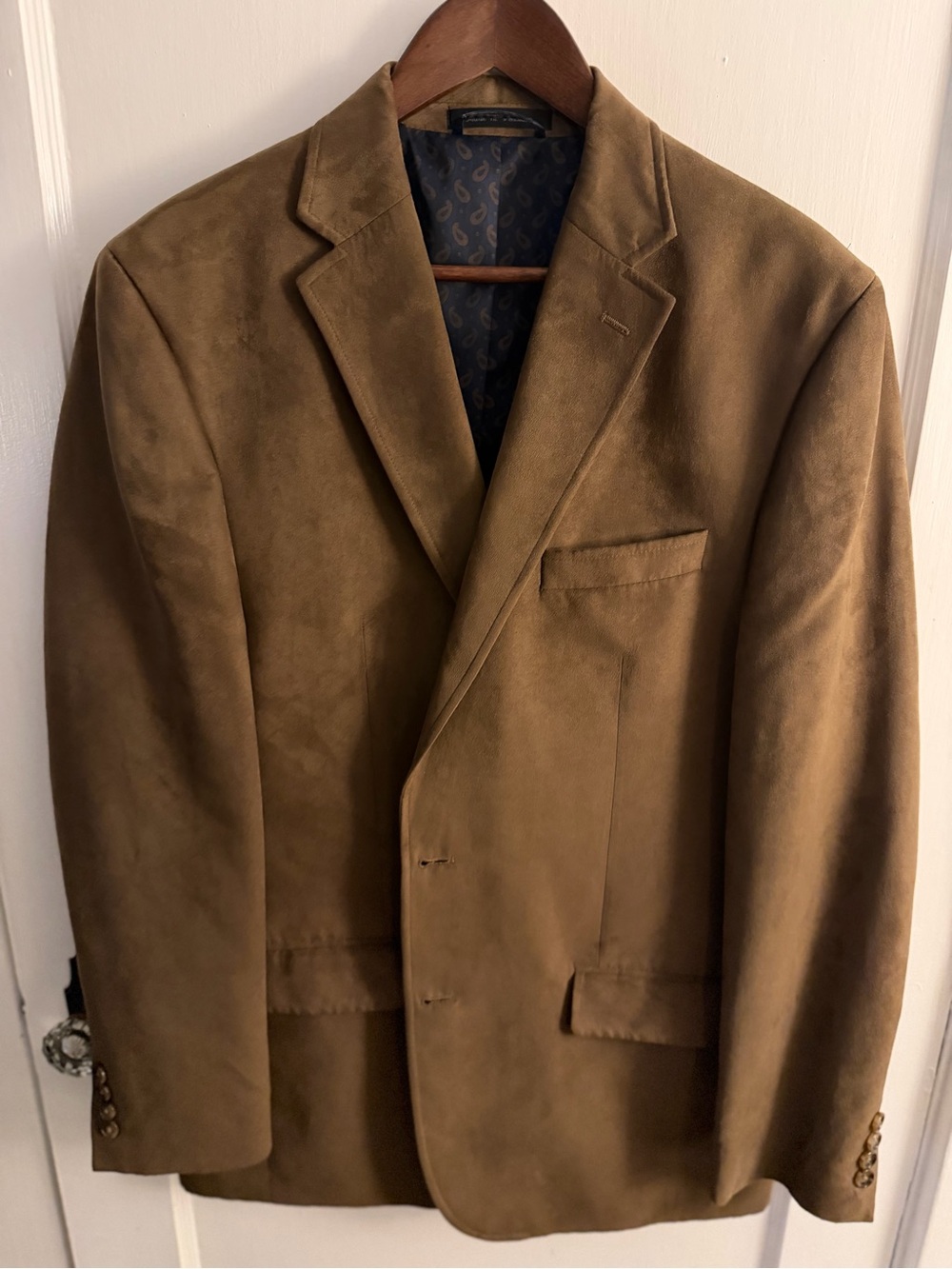 Lauren by Ralph Lauren Men's Brown Suede Blazer - Classic Tailored Jacket